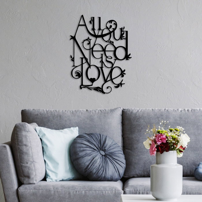Wallity All You Need is Love Escultura de pared